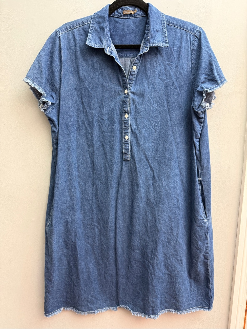 J.McLaughlin Jones Denim Shift Dress, Size XL - Picture 2 of 5
